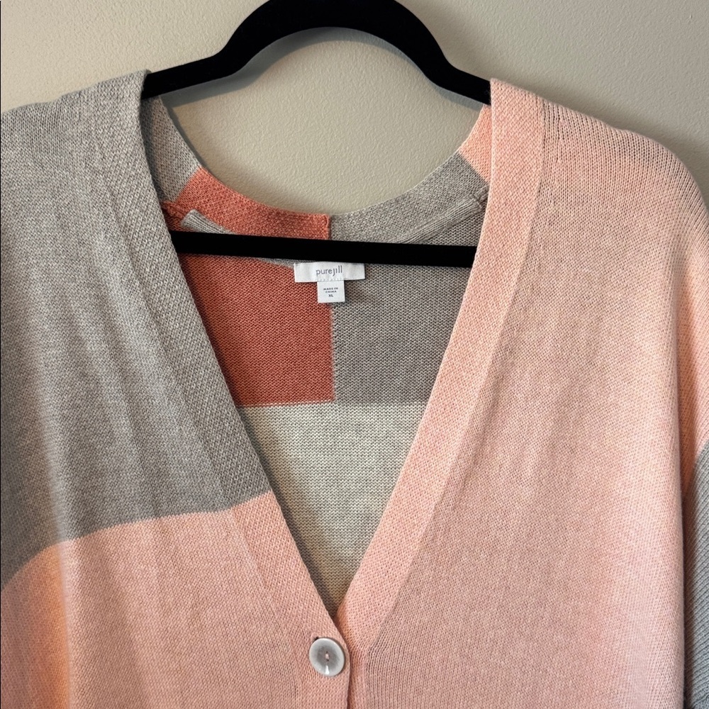 PureJill Colorblock Cardigan - Picture 2 of 7
